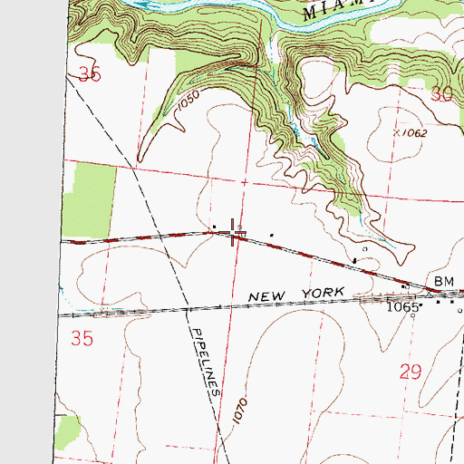 Topographic Map of Baughman School (historical), OH