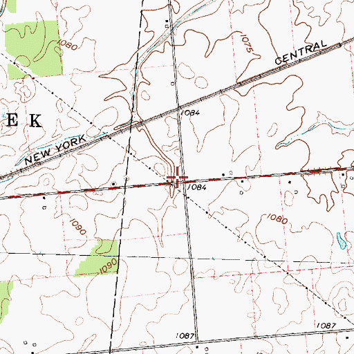 Topographic Map of Beechdale School (historical), OH