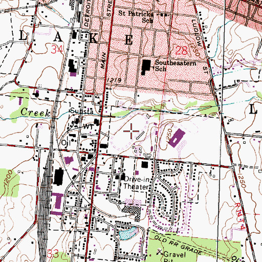 Topographic Map of Logan County Fairgrounds, OH