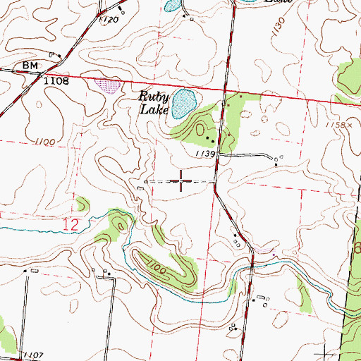 Topographic Map of Oak Crest Campground, OH