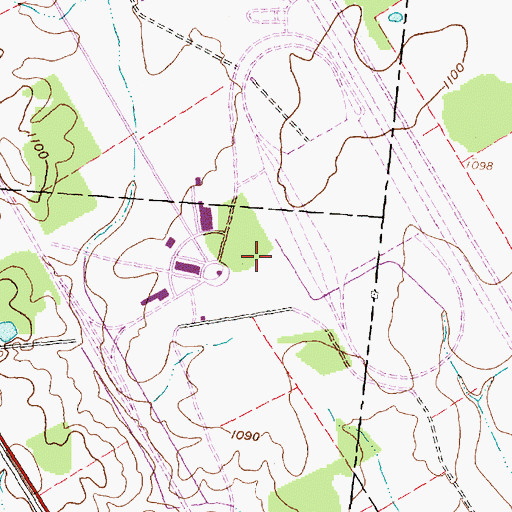 Topographic Map of Ohio Transportation Research Center, OH