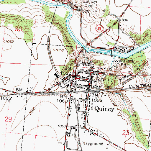 Topographic Map of Riverside Elementary School, OH