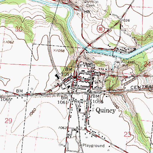 Topographic Map of Riverside Elementary School, OH