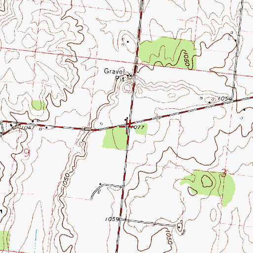 Topographic Map of School Number 1 (historical), OH