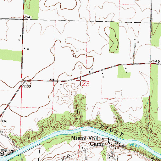 Topographic Map of School Number 3 (historical), OH