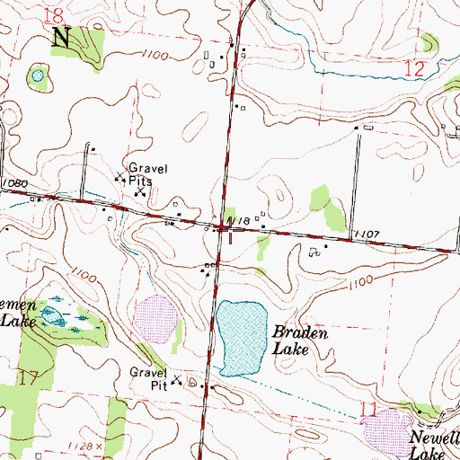 Topographic Map of School Number 3 (historical), OH
