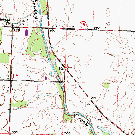 Topographic Map of School Number 3 (historical), OH