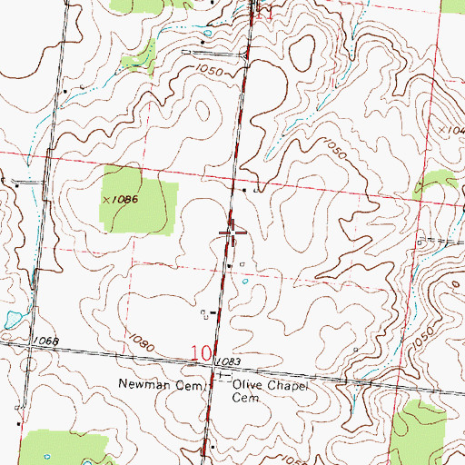 Topographic Map of School Number 4 (historical), OH