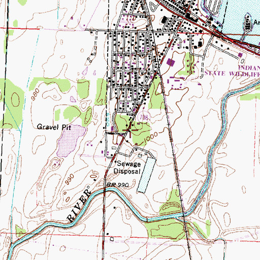 Topographic Map of School Number 4 (historical), OH