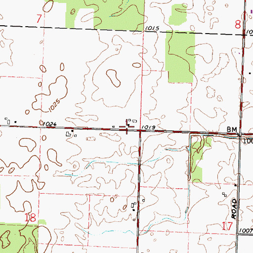 Topographic Map of School Number 4 (historical), OH