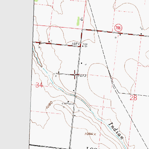 Topographic Map of School Number 5 (historical), OH