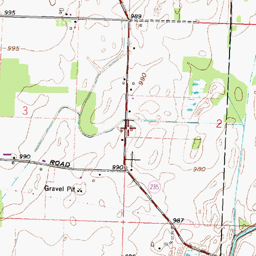 Topographic Map of School Number 6 (historical), OH