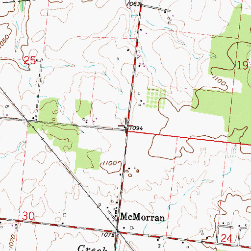 Topographic Map of School Number 7 (historical), OH
