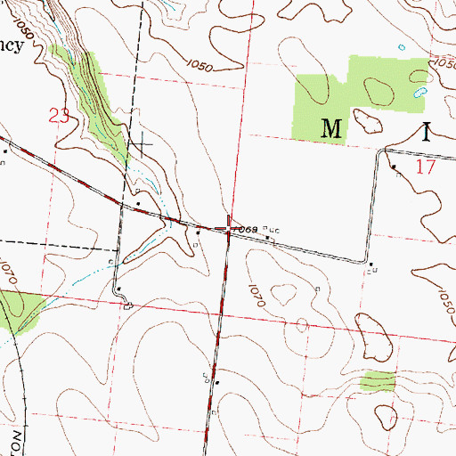 Topographic Map of School Number 7 (historical), OH