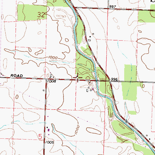 Topographic Map of School Number 7 (historical), OH