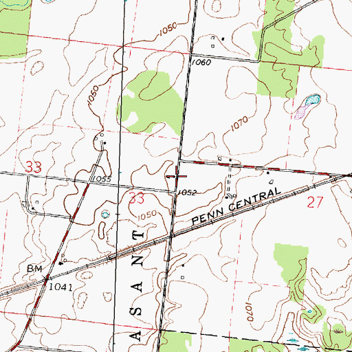 Topographic Map of School Number 8 (historical), OH