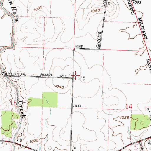 Topographic Map of Van Horn School (historical), OH