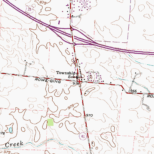 Topographic Map of Wilson Elementary School, OH