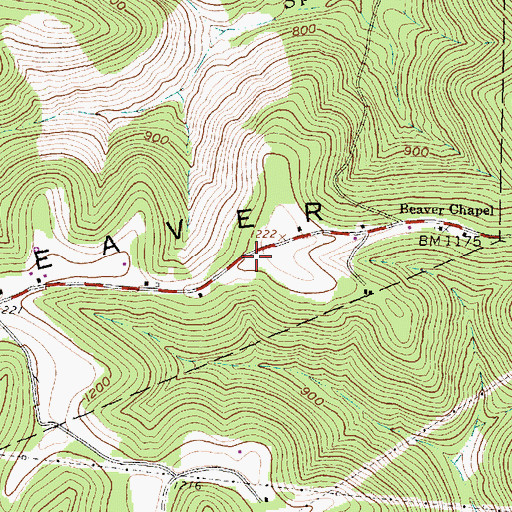 Topographic Map of Brown School (historical), OH