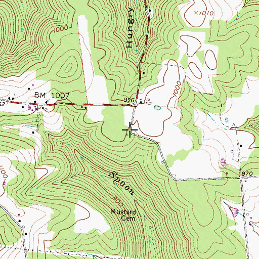 Topographic Map of Crawford School (historical), OH