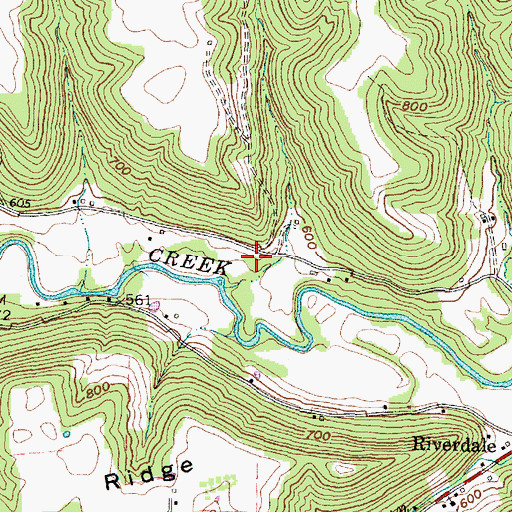 Topographic Map of Hooper School (historical), OH