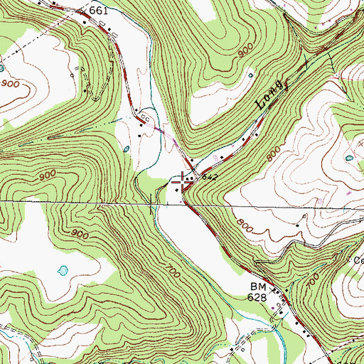 Topographic Map of Peepee School (historical), OH