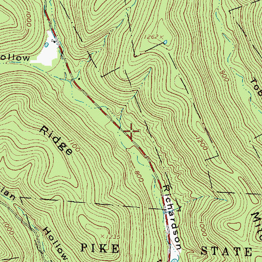 Topographic Map of Ponslar School (historical), OH