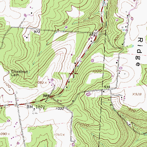 Topographic Map of Victory School (historical), OH