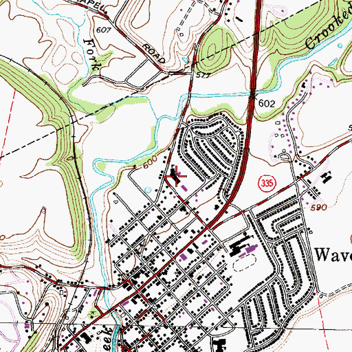 Topographic Map of West Elementary School, OH