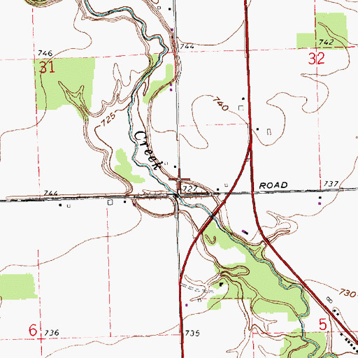 Topographic Map of Freedom (historical), OH