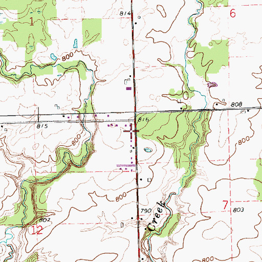Topographic Map of Jerrys First Addition, OH