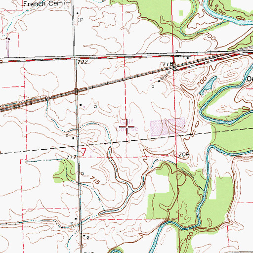Topographic Map of Riverside Golf Course, OH