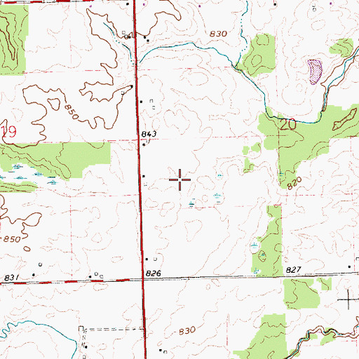Topographic Map of Suburban Golf Course, OH