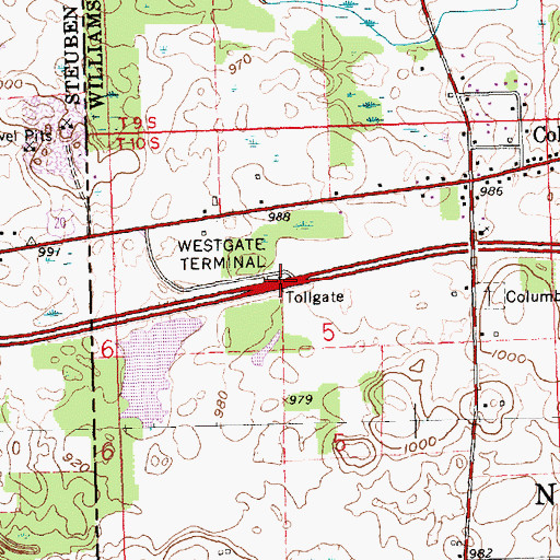 Topographic Map of Westgate Terminal, OH