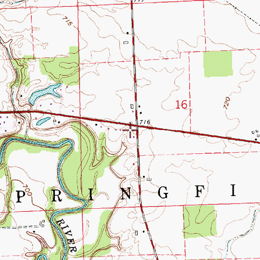 Topographic Map of Coys Subdivision, OH