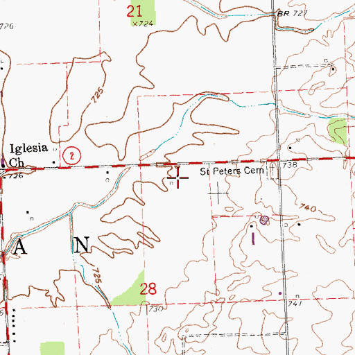 Topographic Map of Saunder Museum, OH