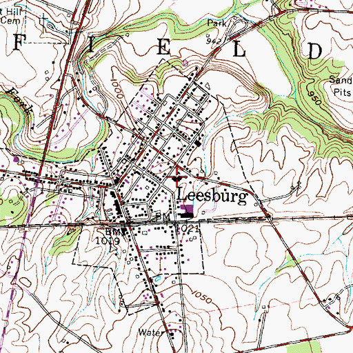 Topographic Map of Fairfield High School, OH