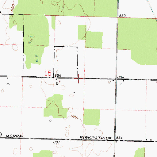 Topographic Map of Pleasant Valley School (historical), OH