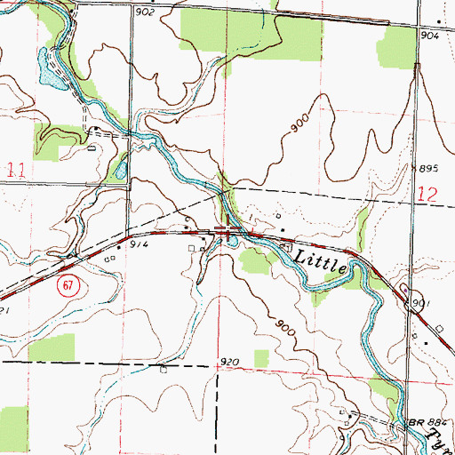 Topographic Map of Heckathorn School (historical), OH