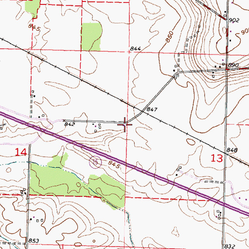 Topographic Map of Port Royal School (historical), OH