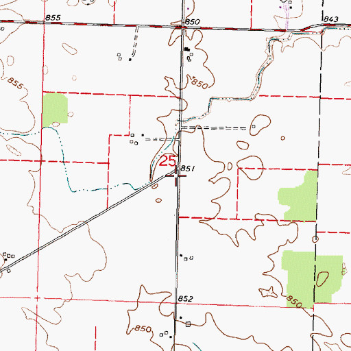 Topographic Map of Grace Chapel (historical), OH