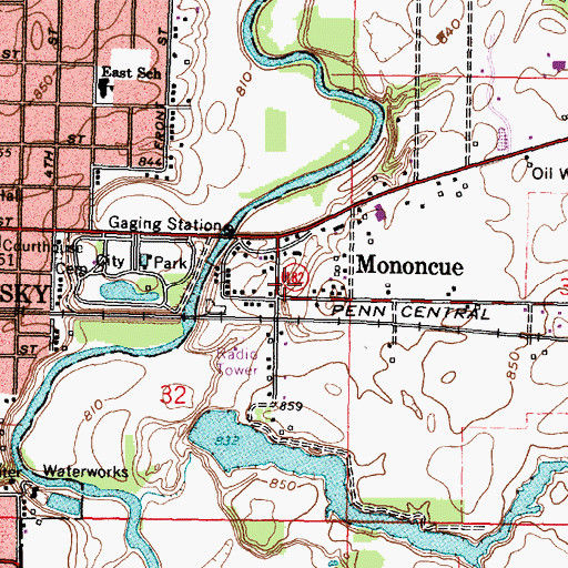 Topographic Map of Kingdom Hall of Jehovahs Witnesses, OH