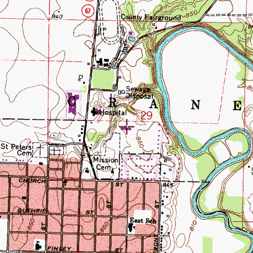 Topographic Map of Wyandot Manor Nursing Home, OH