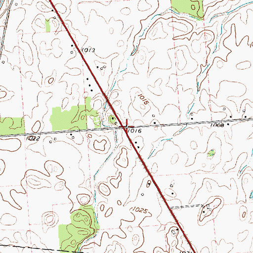 Topographic Map of Black and White School (historical), OH