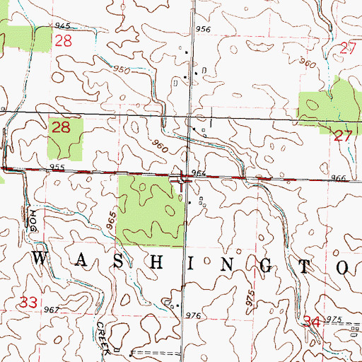 Topographic Map of Eagle School (historical), OH