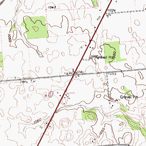 Topographic Map of Enterprise School (historical), OH