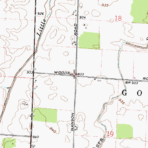 Topographic Map of Fairview School (historical), OH