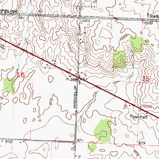 Topographic Map of Fariview School (historical), OH