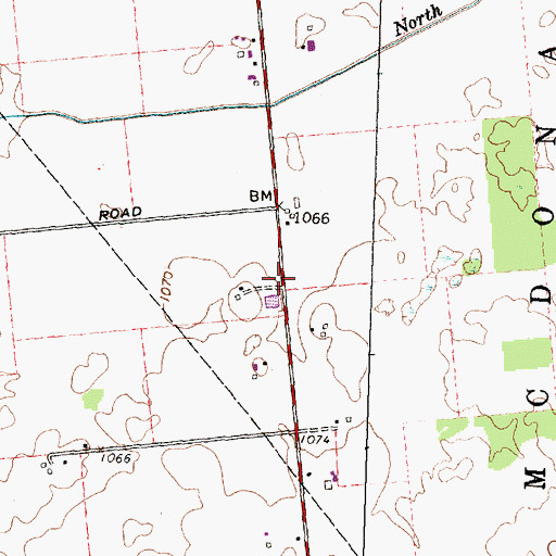 Topographic Map of Harmony School (historical), OH