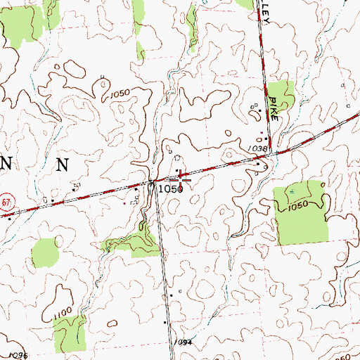 Topographic Map of Independent School (historical), OH